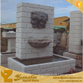 antique lion head water wall fountain for garden decoration